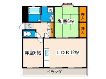 間取図 セントラル庚午第一マンション