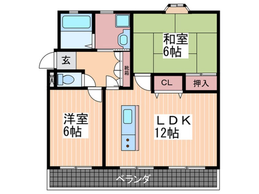 間取図 セントラル庚午第一マンション