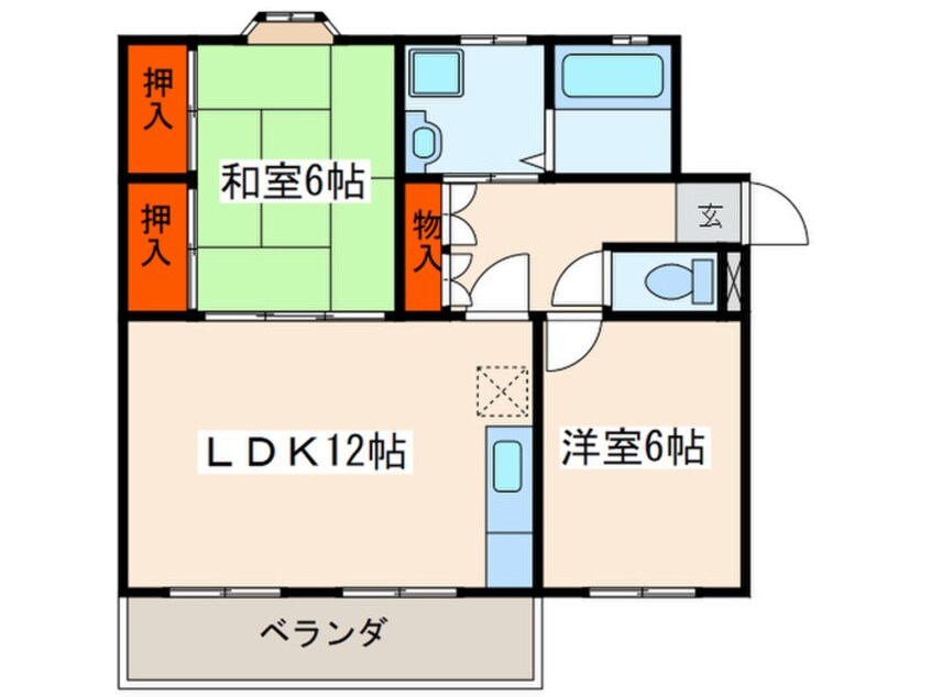 間取図 セントラル庚午第一マンション