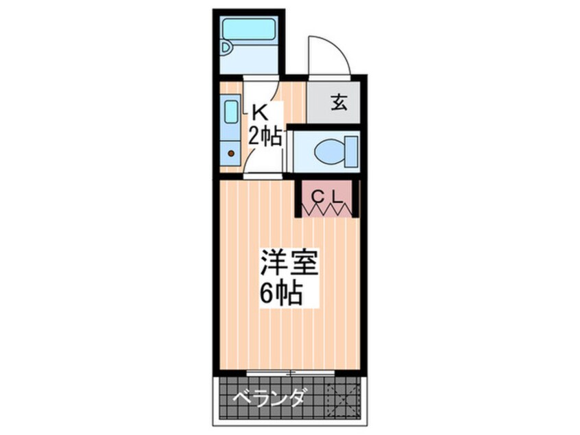 間取図 サンライズ矢賀Ａ棟