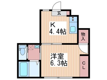 間取図 Casa Cozy 吉見園