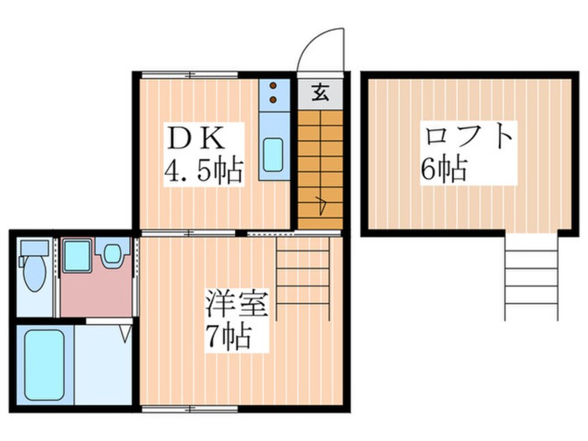 間取図 Casa Cozy 吉見園