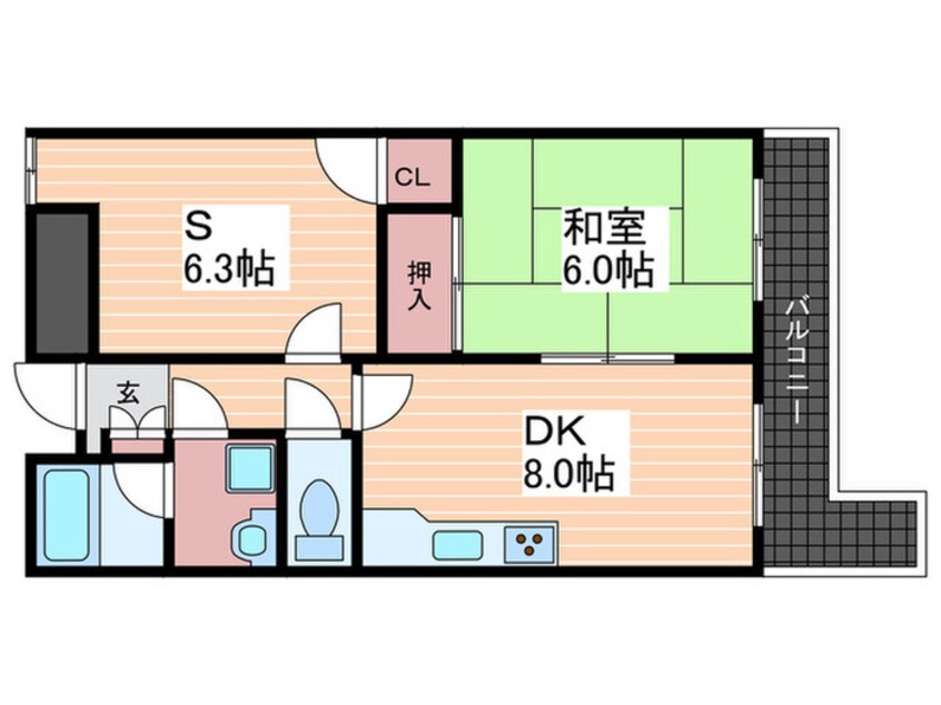 間取図 ダ・カーポ宮島