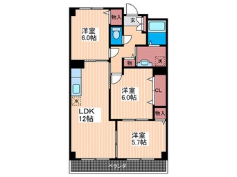 間取図 リュエル宮の町