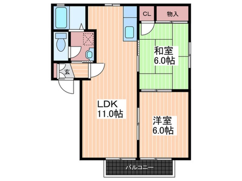 間取図 フォーレス宮島A棟