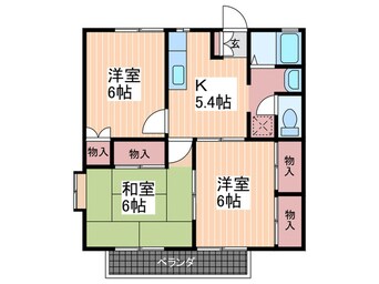 間取図 グランデュール横山C