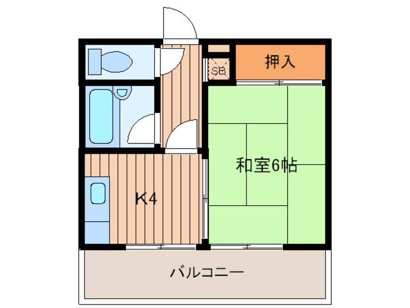 間取図 フロイデ小田