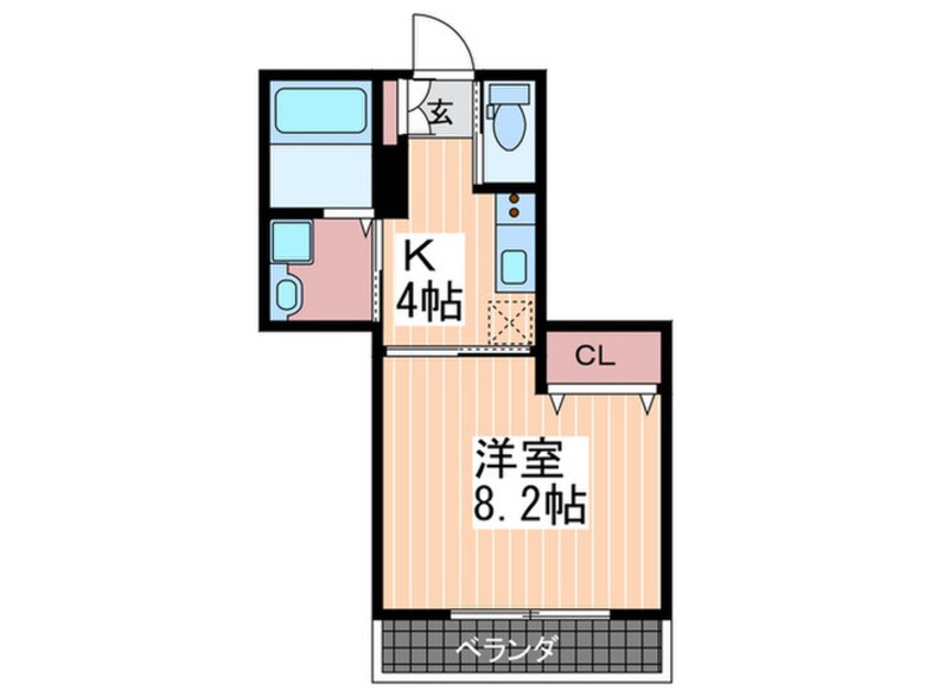 間取図 ＰＬＥＩＮＳＯＬＥＩＬ古江西町