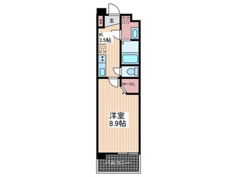 間取図 ＷＥＳＴＩＮ　ＩＳＨＩＵＣＨＩ