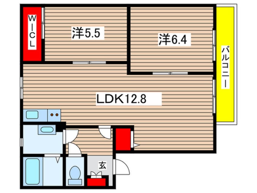 間取図 フレグランス高取