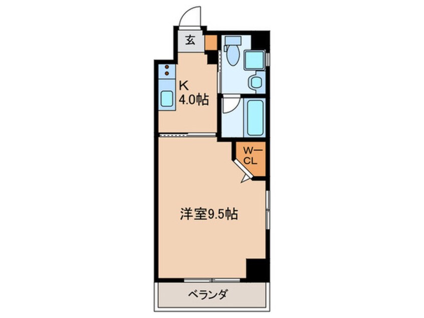 間取図 パレグレース中広Ⅱ