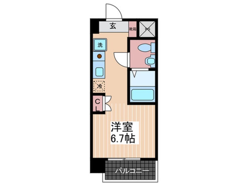 間取図 レジディア比治山公園