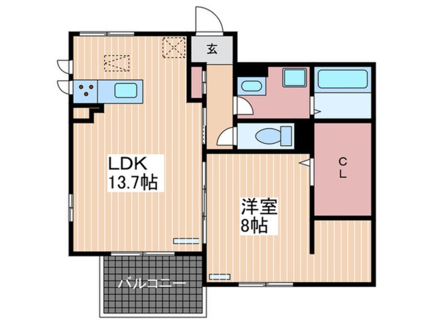 間取図 リーベル