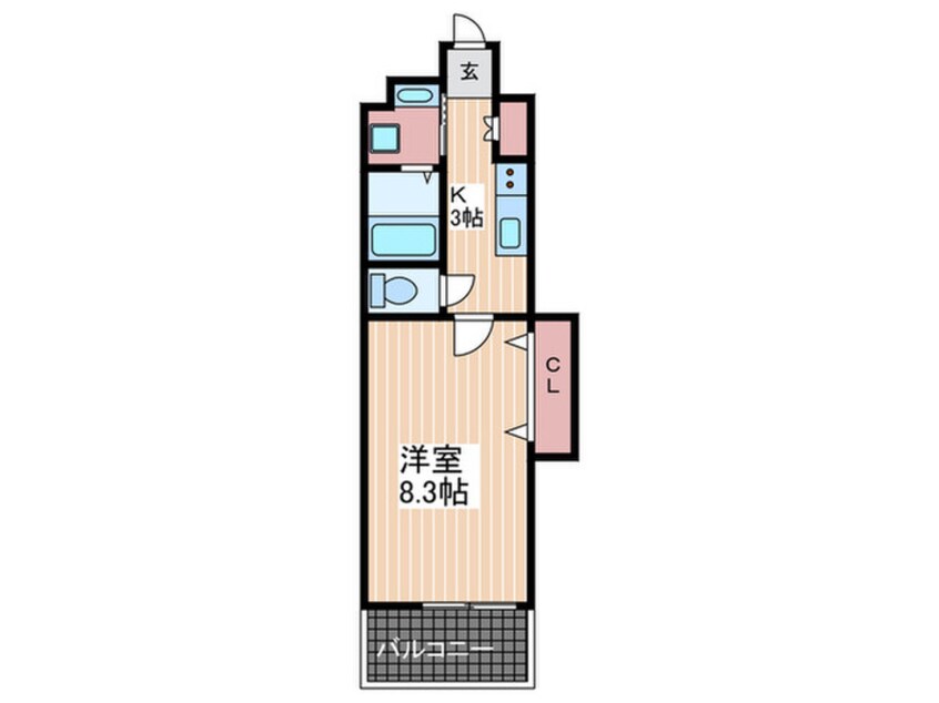 間取図 Ｌ′ｓ東荒神