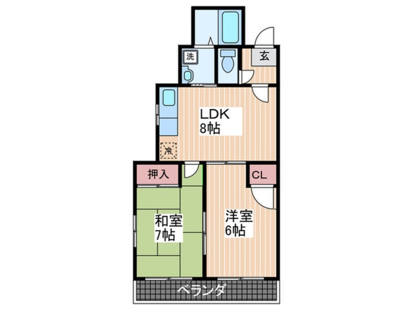 間取図 ヴェルマーレ大芝