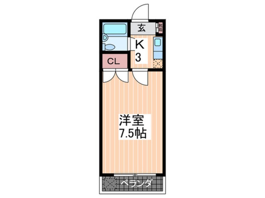 間取図 ベルメゾン大芝