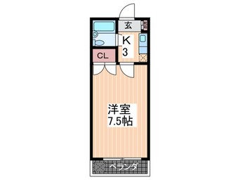 間取図 ベルメゾン大芝