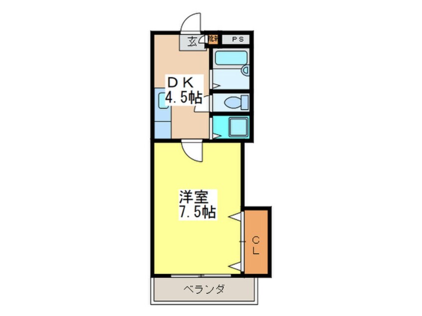 間取図 ヴェルマーレ中広