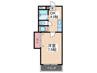 間取図 ヴェルマーレ中広