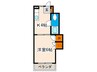島津ビル 1Kの間取り