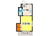 島津ビル 1Kの間取り
