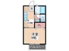 ビーライン東原 1Kの間取り