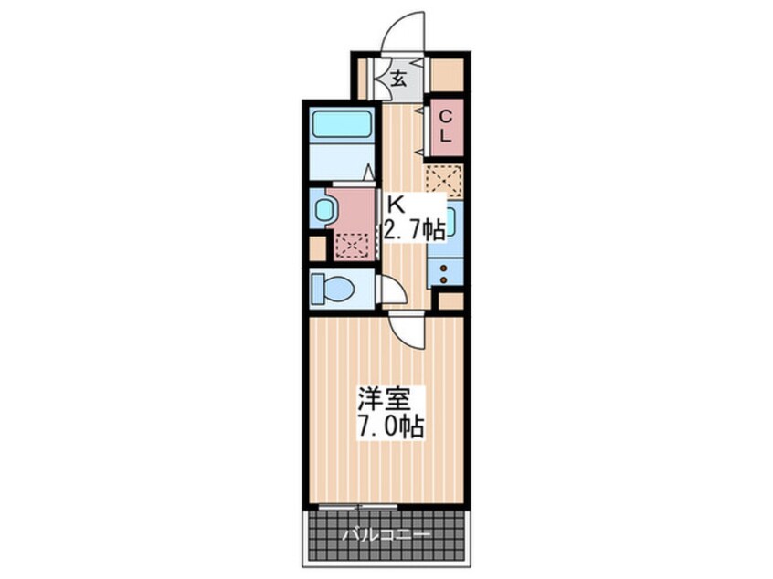 間取図 クレストコートⅠ