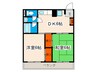 小山ビル 2DKの間取り