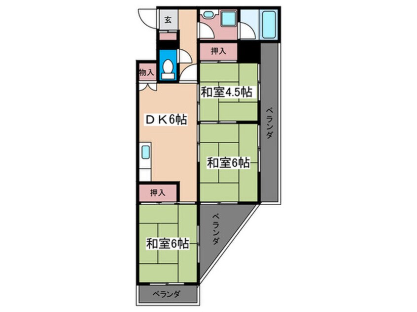 間取図 新中広ビル