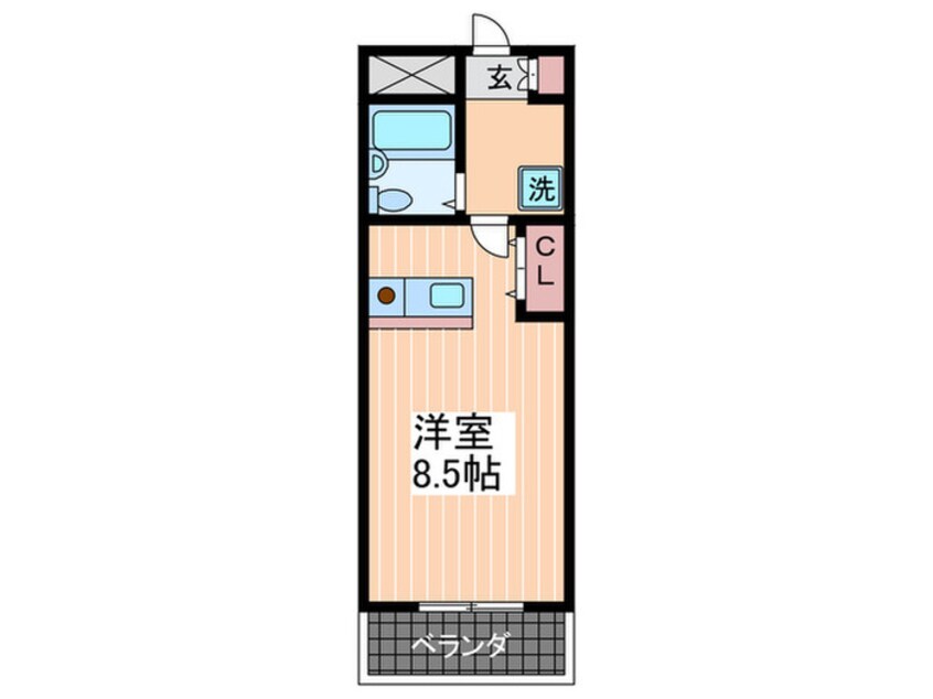 間取図 クイーンズコート海老園