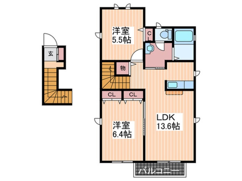 間取図 ハピネス参番館