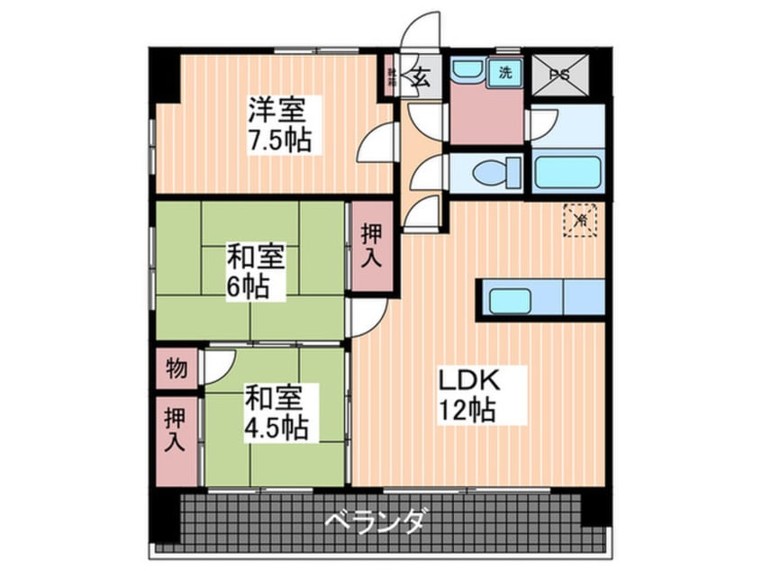 間取図 サンロード西村