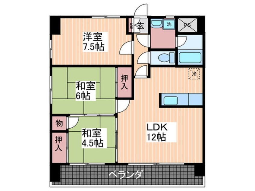 間取図 サンロード西村