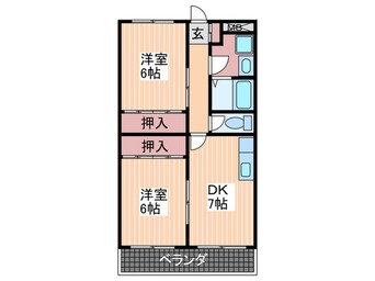 間取図 リアルエステート東原　A棟