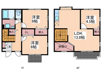 間取図 フォーリッジ　Ｂ