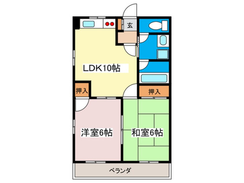 間取図 舟入清水ビル