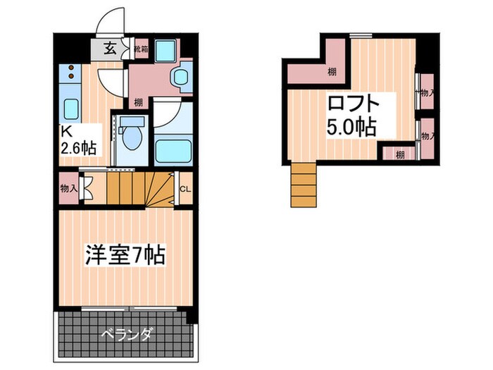 間取り図 ドミトリー庚午弐番館