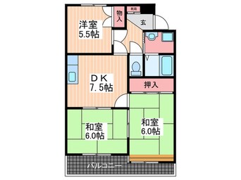 間取図 ロイヤルハイツ廿日市