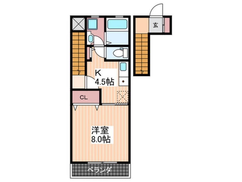 間取図 ディアハイム江波