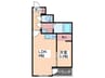 フリートフォルヴィラ古江新町Ｂ 1LDKの間取り