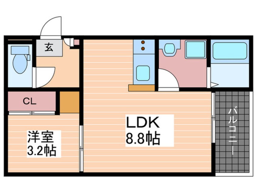 間取図 REGALEST廿日市駅南