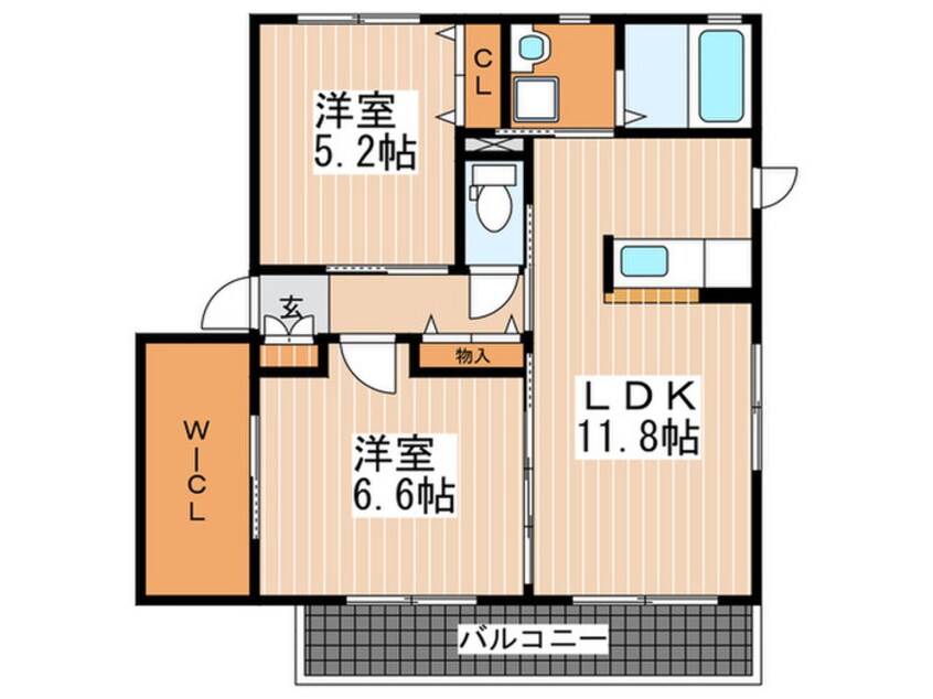 間取図 クレセオ五月が丘