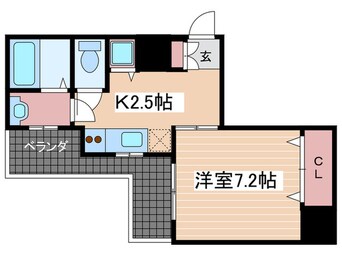 間取図 グラビスコ－ト国泰寺