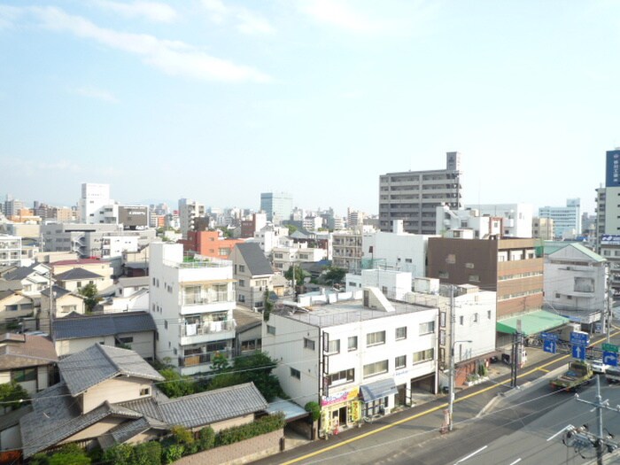 室内からの展望 S-FORT中広通り