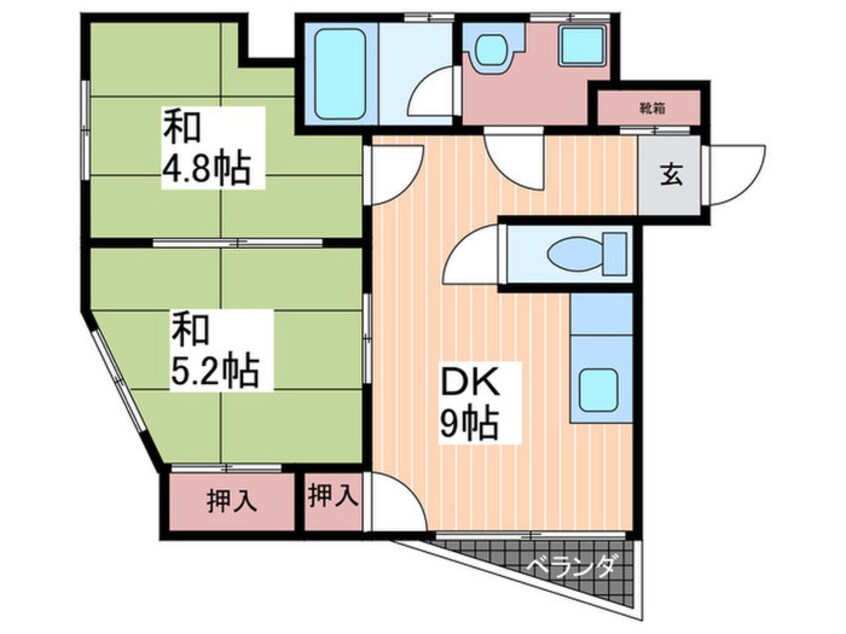 間取図 西観音ビル