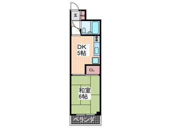 間取図 ダイアパレス大手町第２(502)