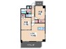 Ｌｉｖｅ　Ｆｌａｔ平和大通り 2LDKの間取り