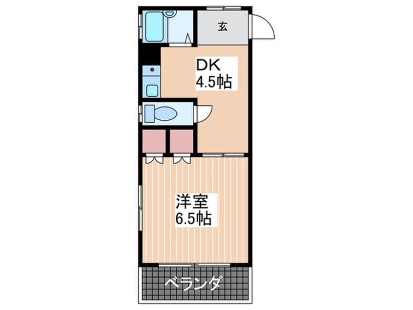 間取図 舟入レイクビル