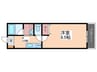 RIDERE廿日市 1Kの間取り