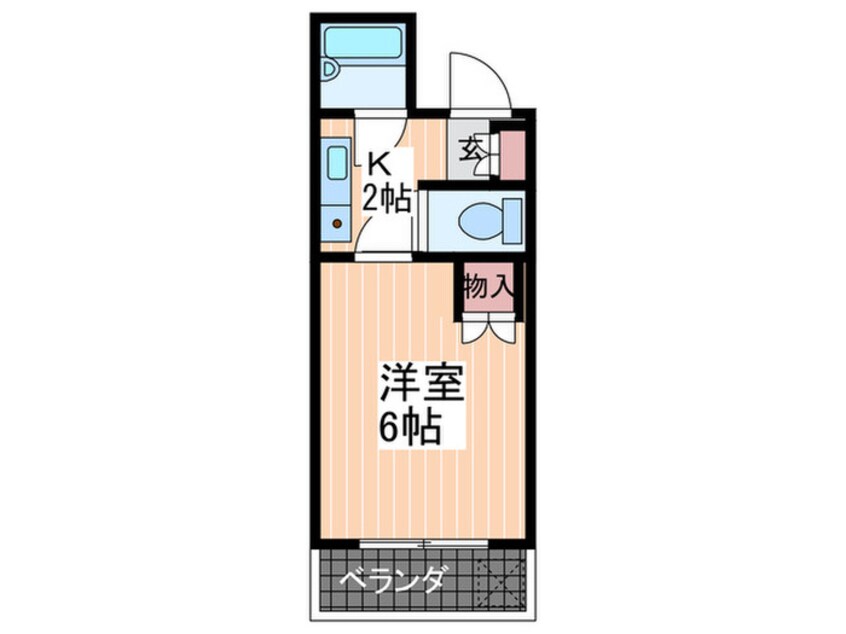 間取図 サンライズ矢賀B棟（402）